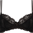 Non-padded underwired bra Jolie, Negro