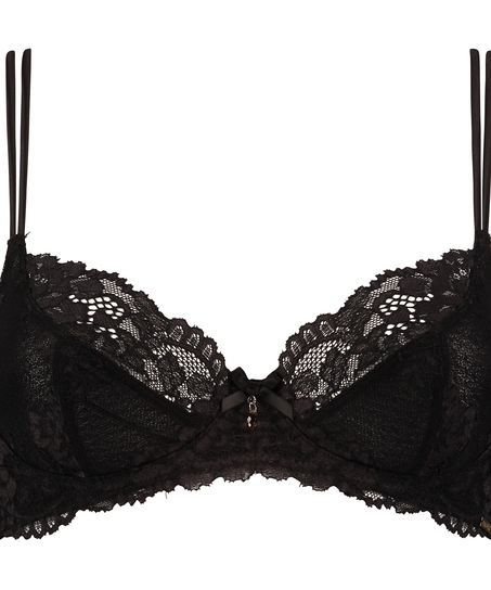 Non-padded underwired bra Jolie, Negro