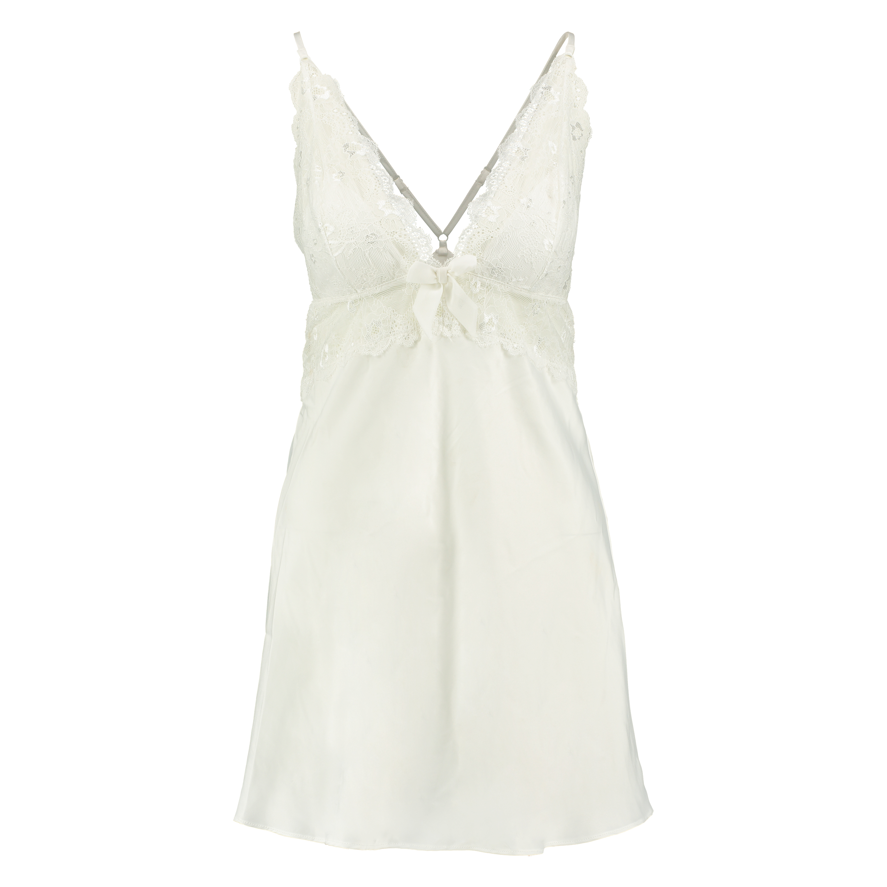 Vestido combinaci&oacute;n Lessie Satin, Blanco, main