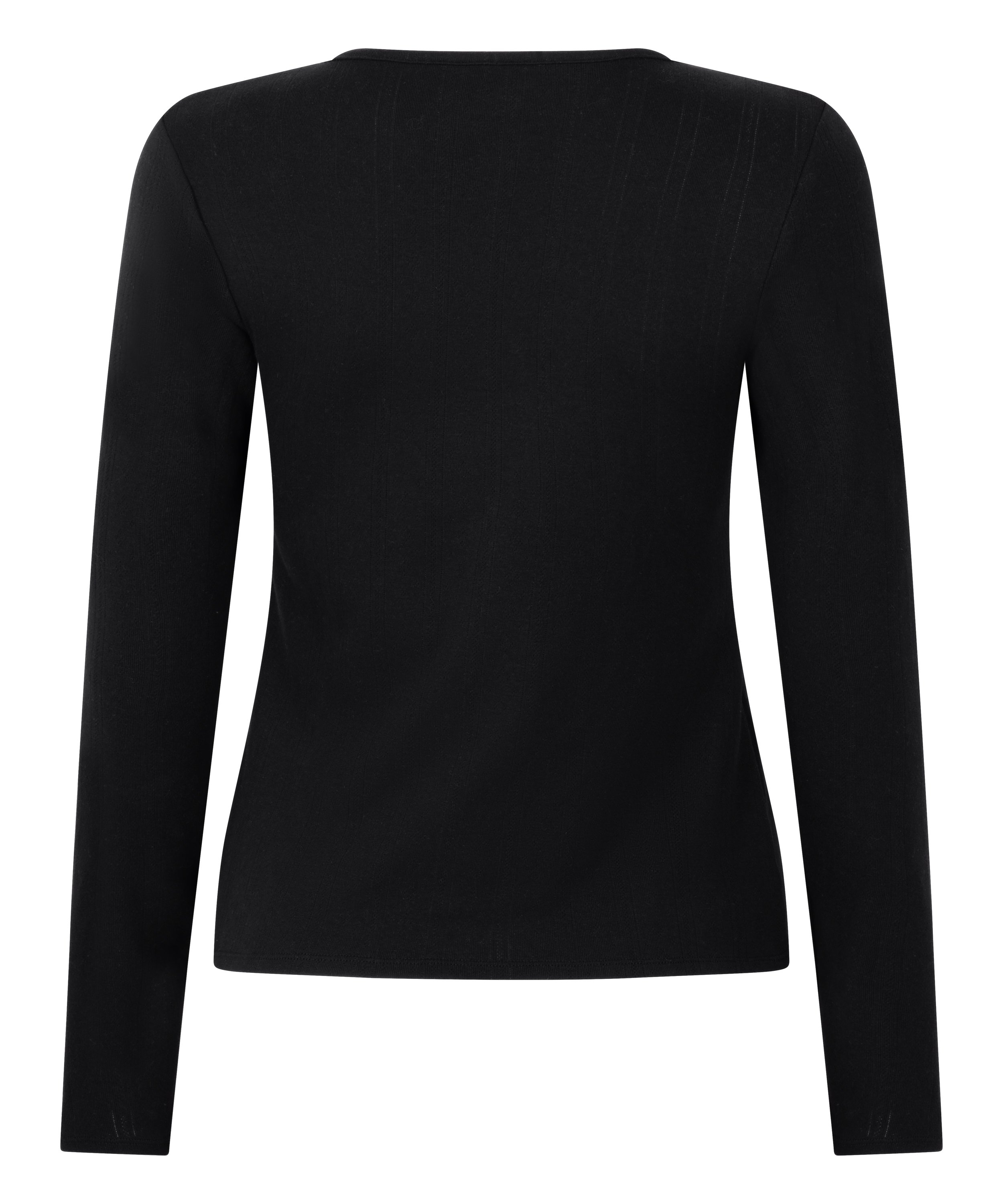 Top de pijama Henley, Negro, main
