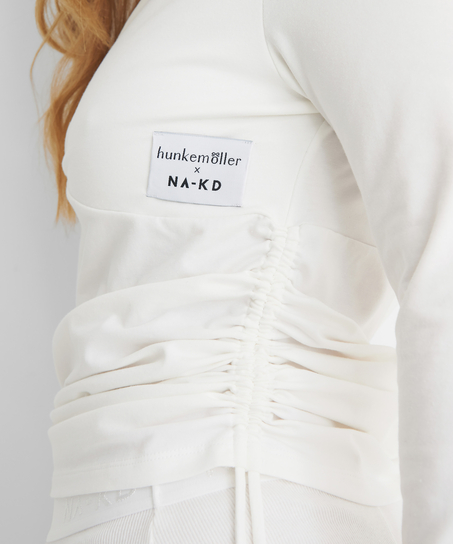 Top Xenia HKM x NA-KD, Blanco