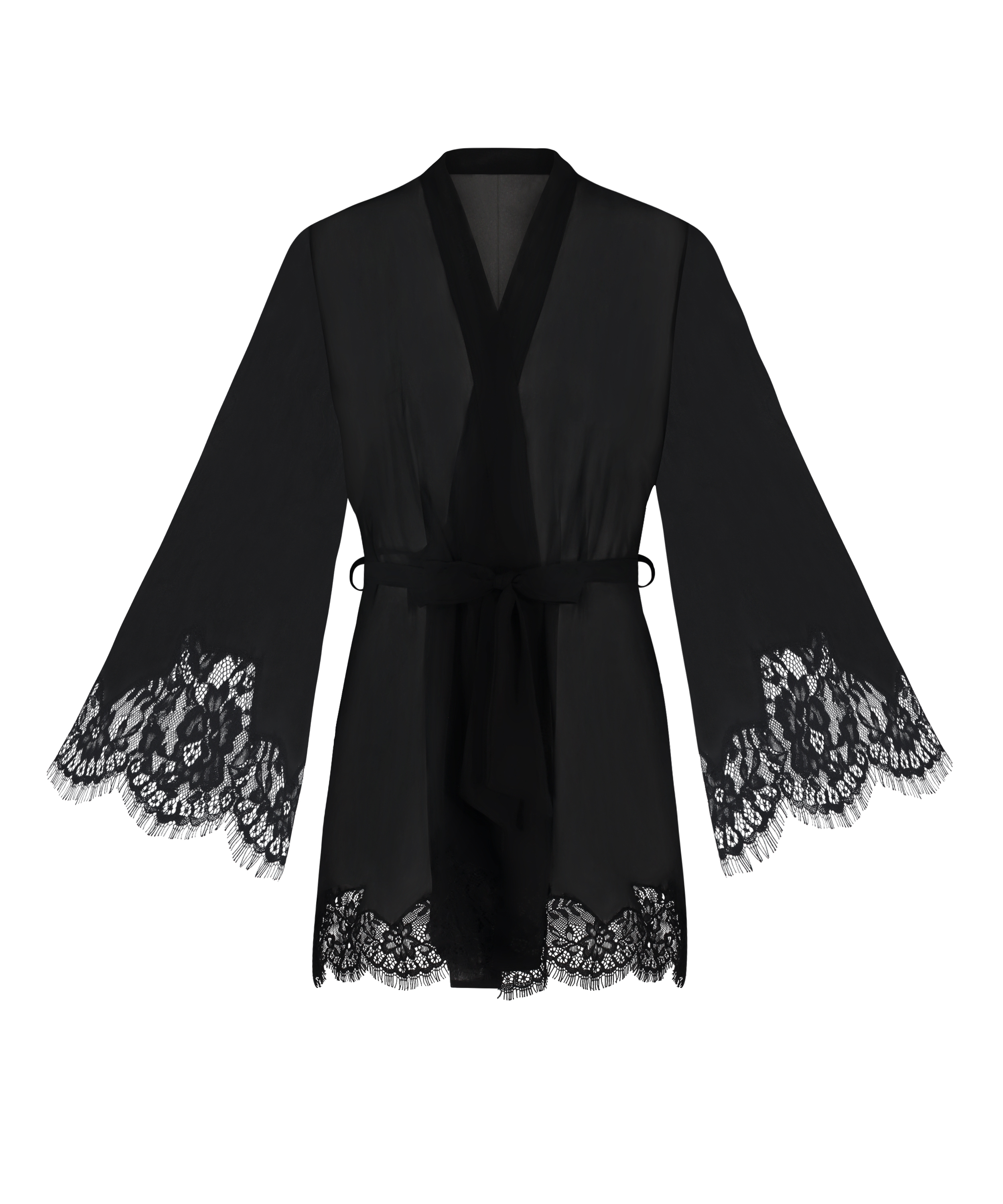 Kimono Satin, Negro, main