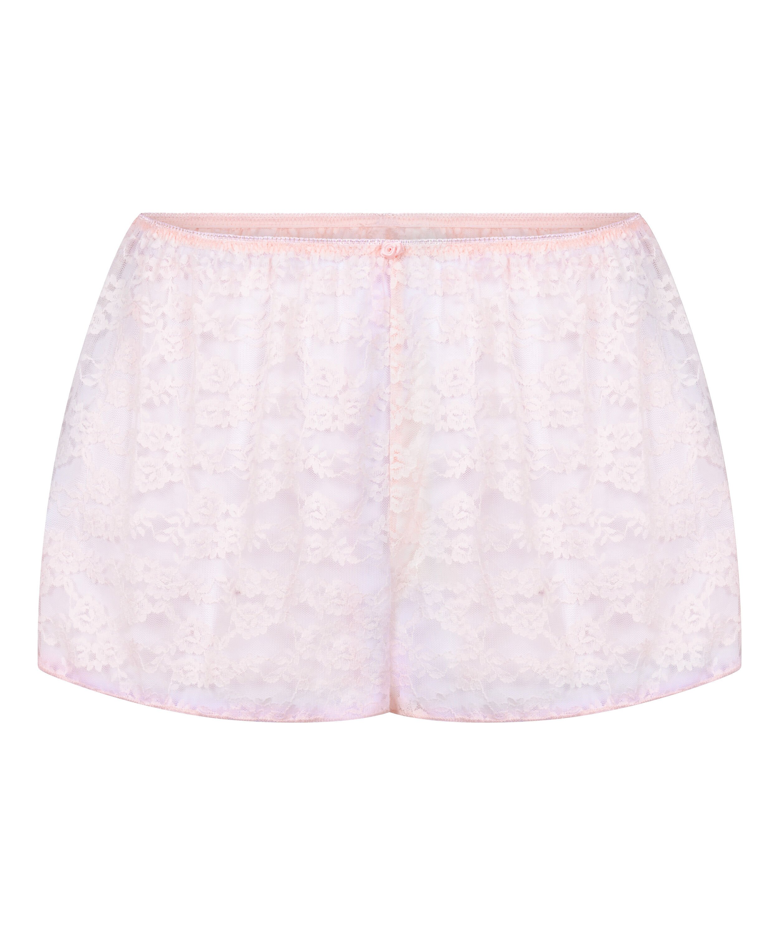 Short de encaje integral, Rosa