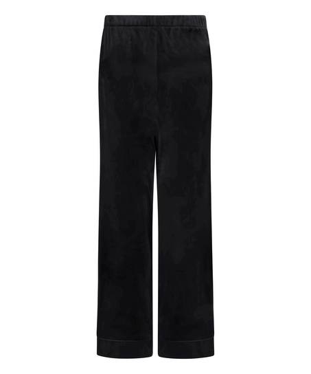 Pantalón de pijama de terciopelo, Negro