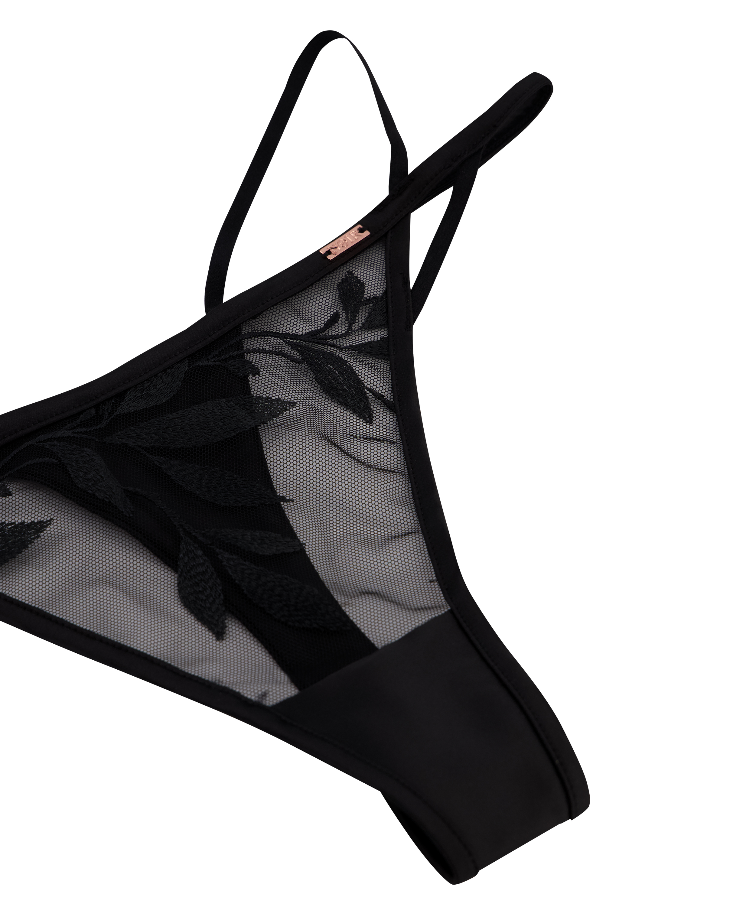 Tanga de tiro alto Domenica, Negro, main