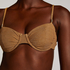 Top de bikini Goldie Shimmer, Amarillo