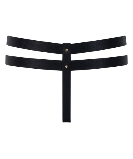 Tanga abierto en la entrepierna Athena, Negro