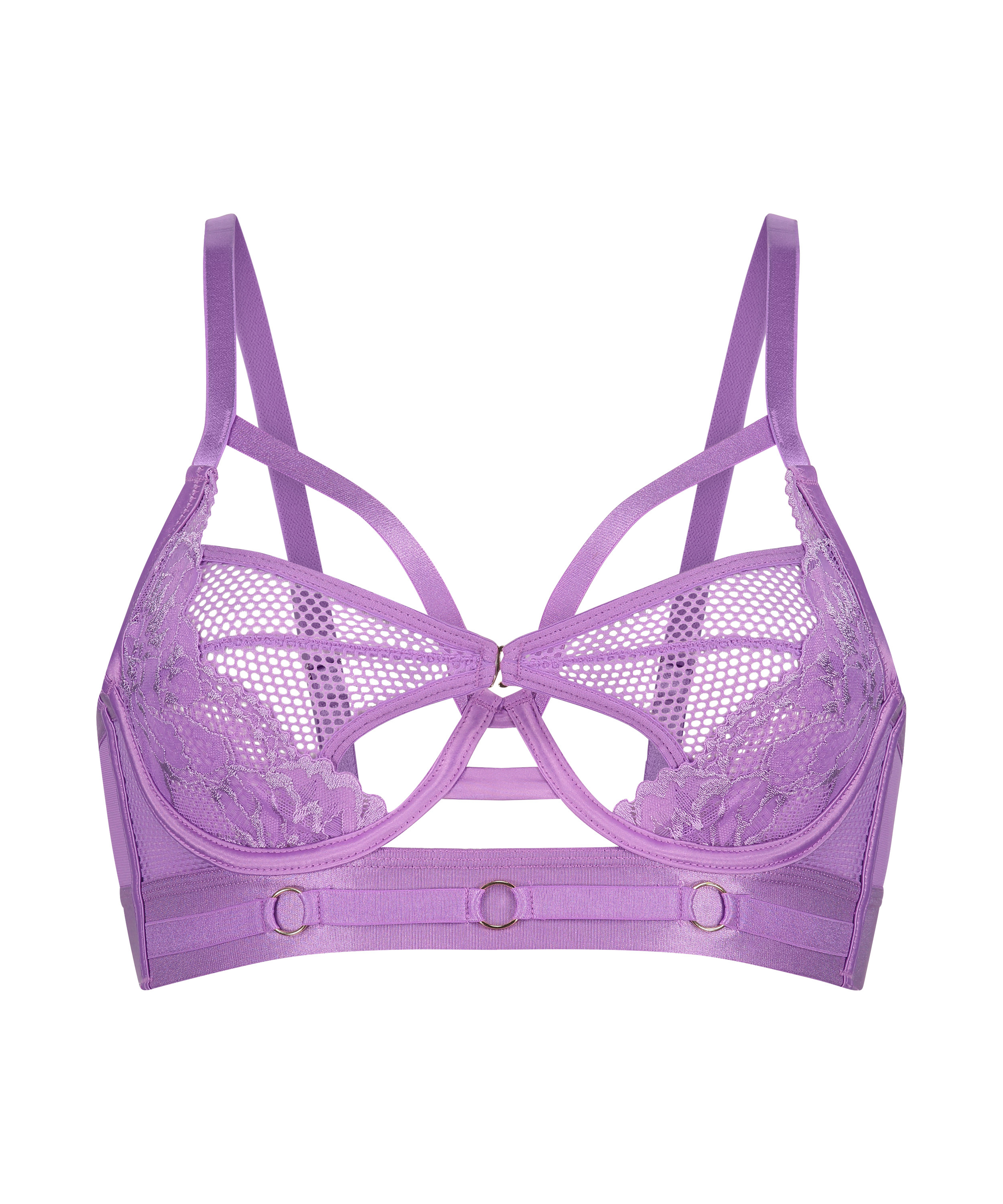 Sujetador longline de aros no preformado Pleasure, Morado, main