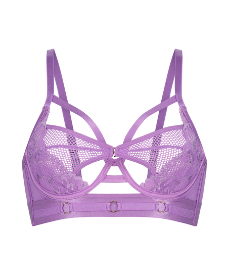 Sujetador longline de aros no preformado Pleasure, Morado
