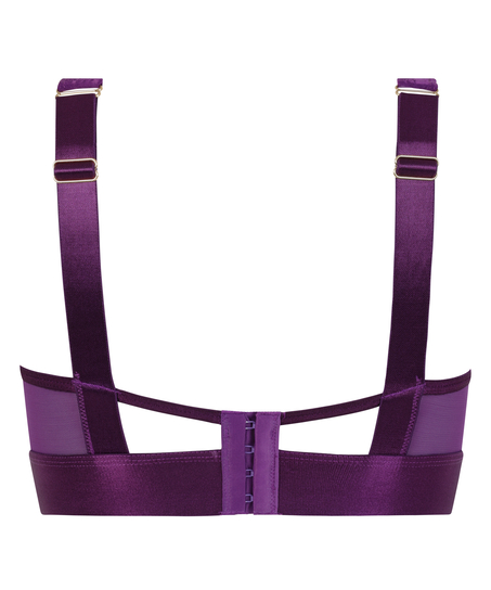 Sujetador con relleno y aros longline Elsa, Morado