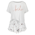 Conjunto de pijama corto Bridal, Blanco