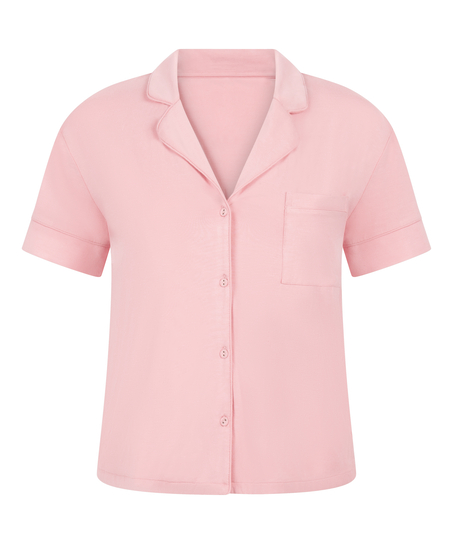 Chaqueta de manga corta de jersey Essential, Rosa