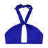 Crop top de bikini Bari, Azul
