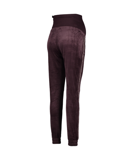 Pantal&oacute;n de deporte premam&aacute; Velour, Morado
