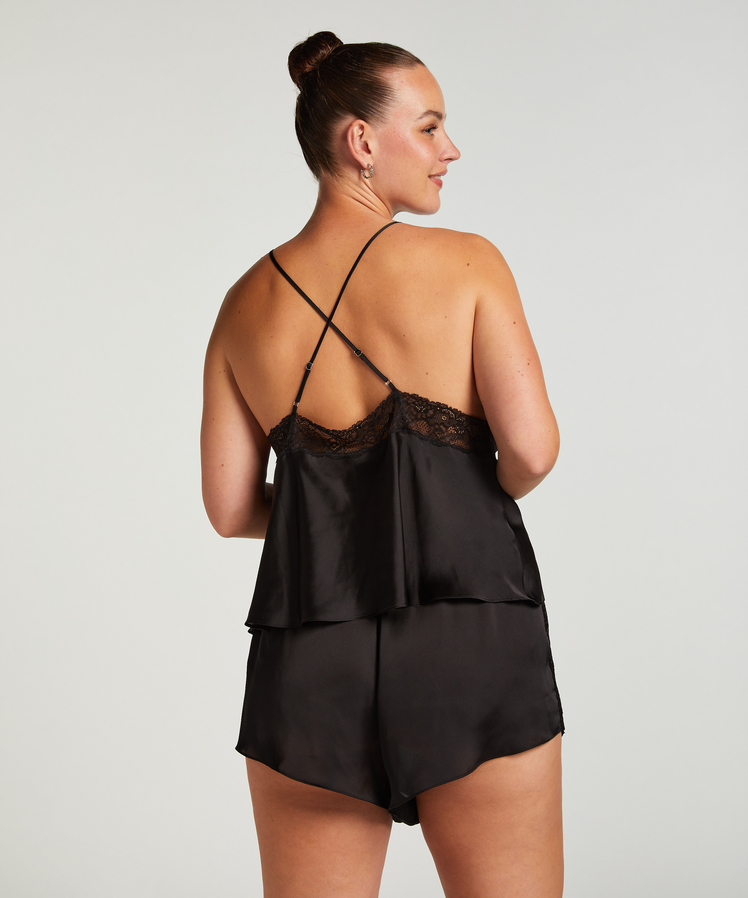 Top Cami Satén Marcela, Negro, main