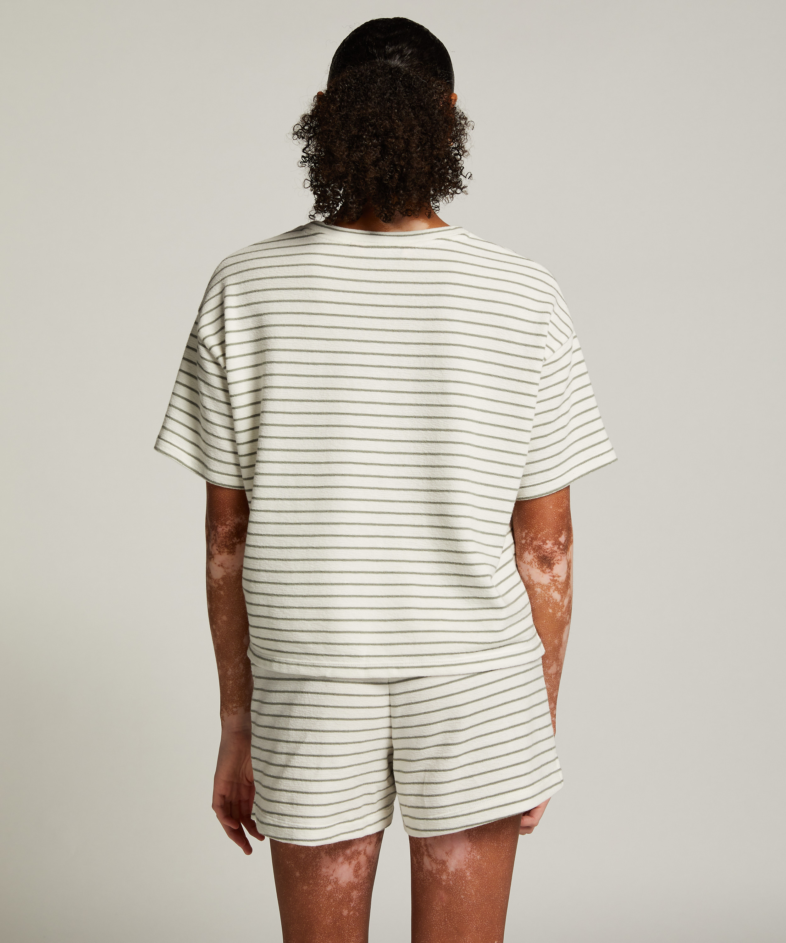 Pantal&oacute;n corto de algod&oacute;n, Blanco, main