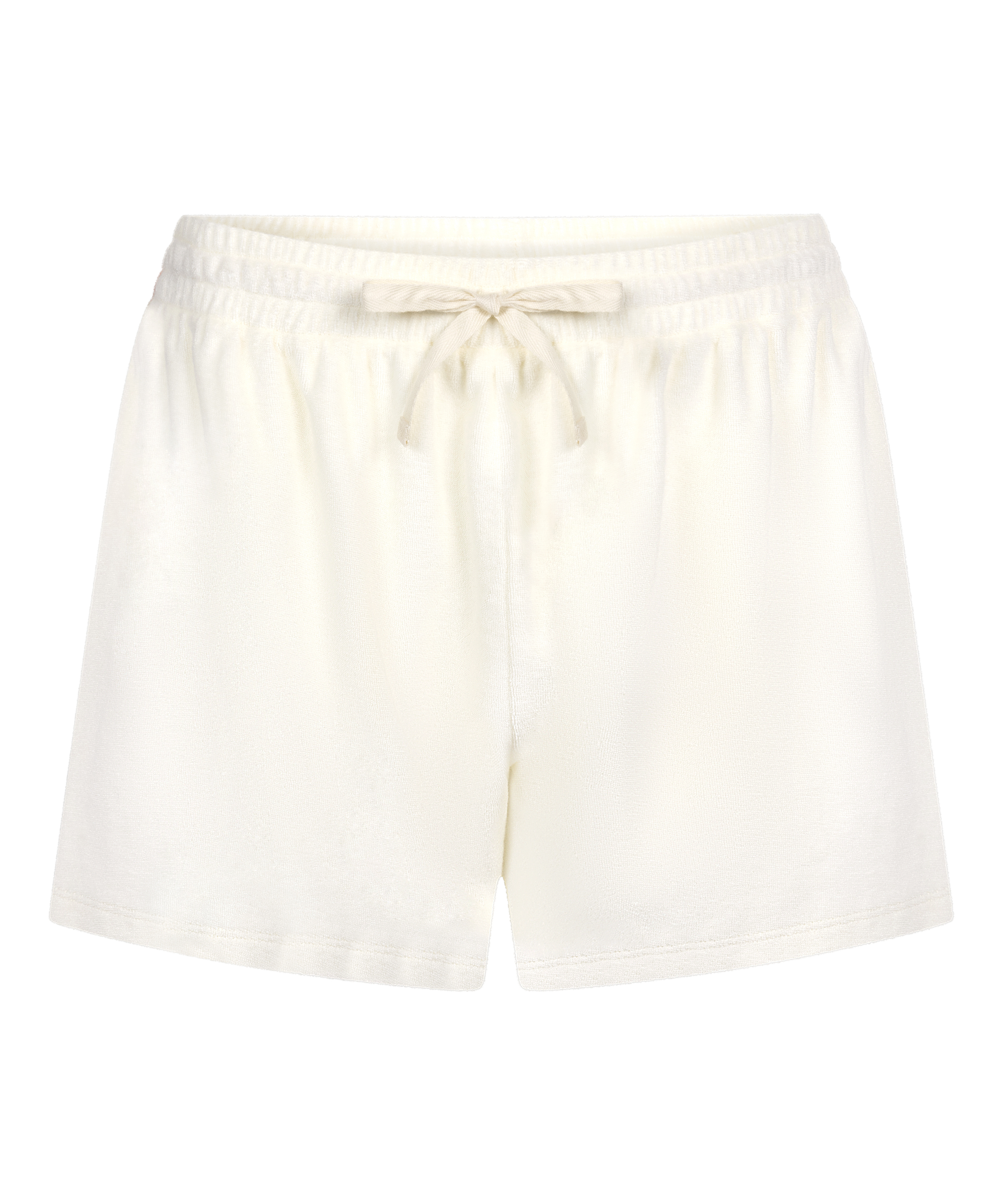Pantalones cortos con textura de toalla, Blanco, main