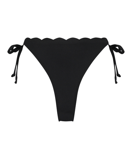 Braguita de bikini Scallop, Negro