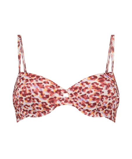 Top de bikini con aros preformado Tobago, Blanco