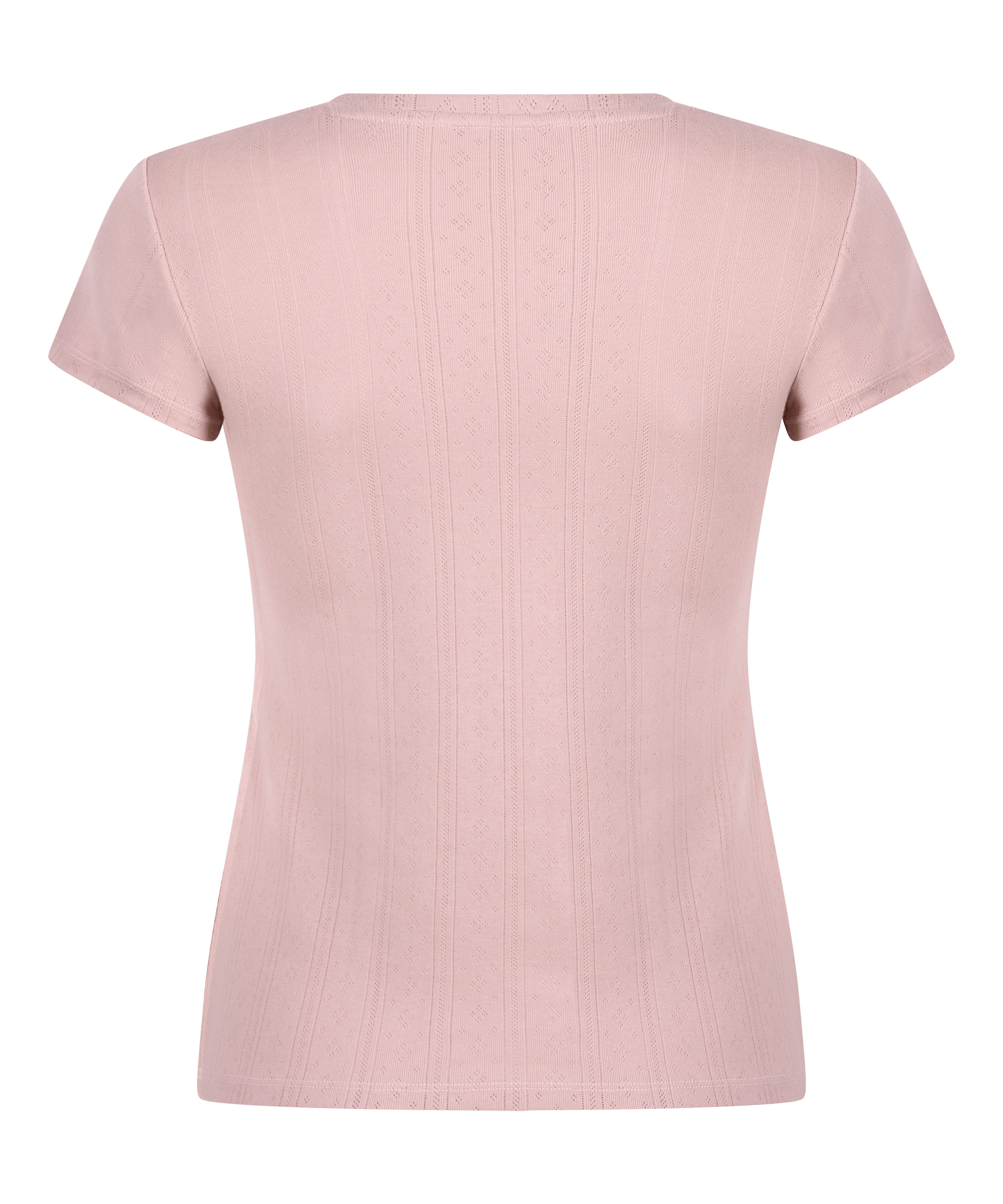 Top en pointelle, Rosa, main