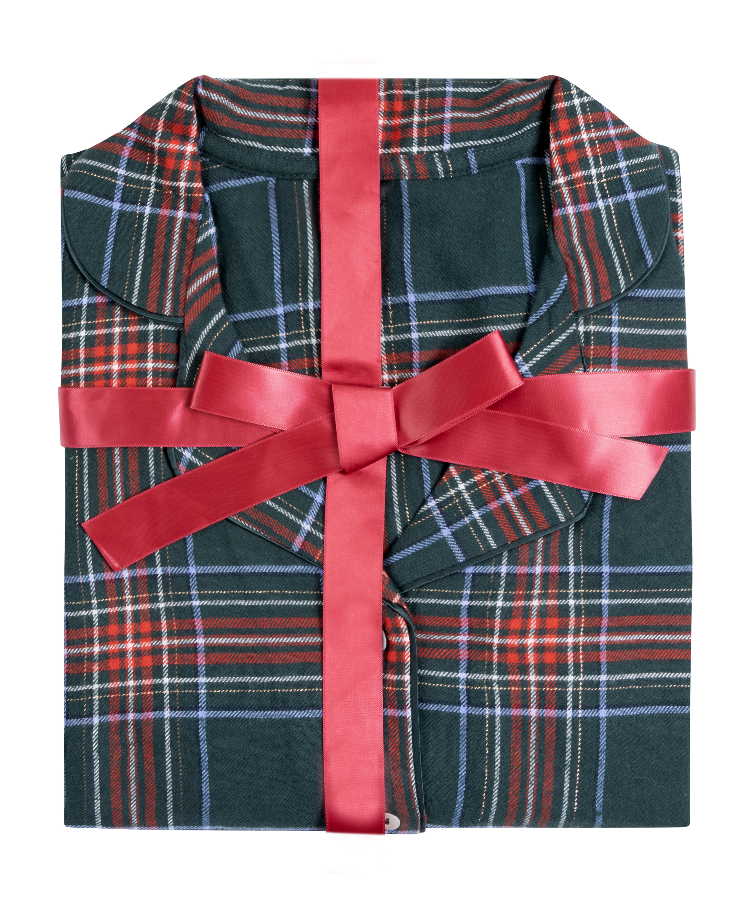 Conjunto de pijama Flannel, Verde, main