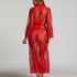 Kimono Allover Lace, Rojo