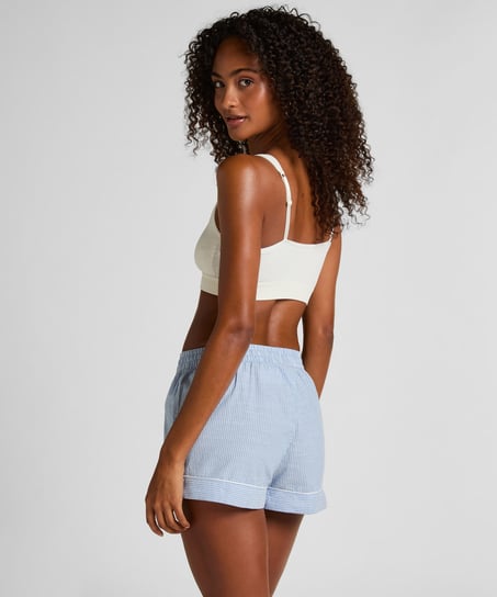 Pantal&oacute;n corto de algod&oacute;n, Azul