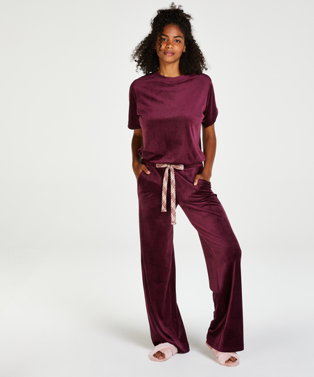 Tall Pantalón de pijama Velours, Morado