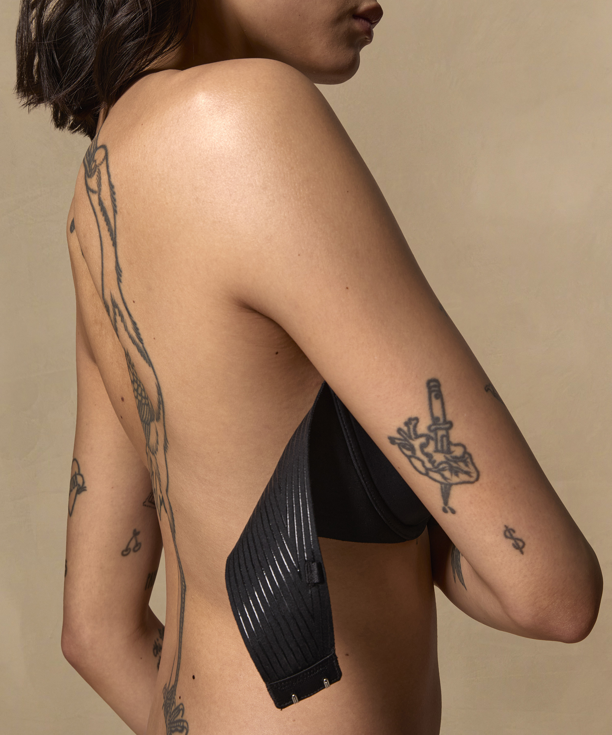 Sujetador de aros preformado sin tirantes Jane, Negro, main