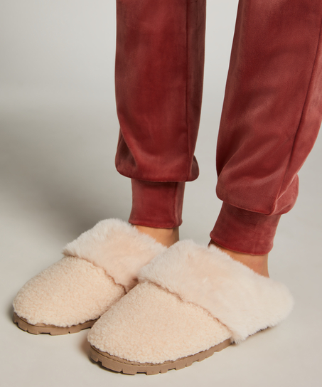 Zapatillas Teddy Mule, Blanco