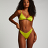 Top de bikini triangular Luna, Verde