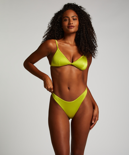 Top de bikini triangular Luna, Verde