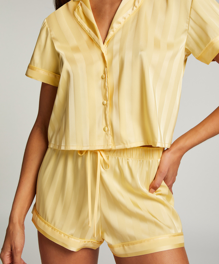 Conjunto de pijama Satin, Amarillo