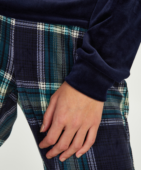 Conjunto de pijama de terciopelo, Verde