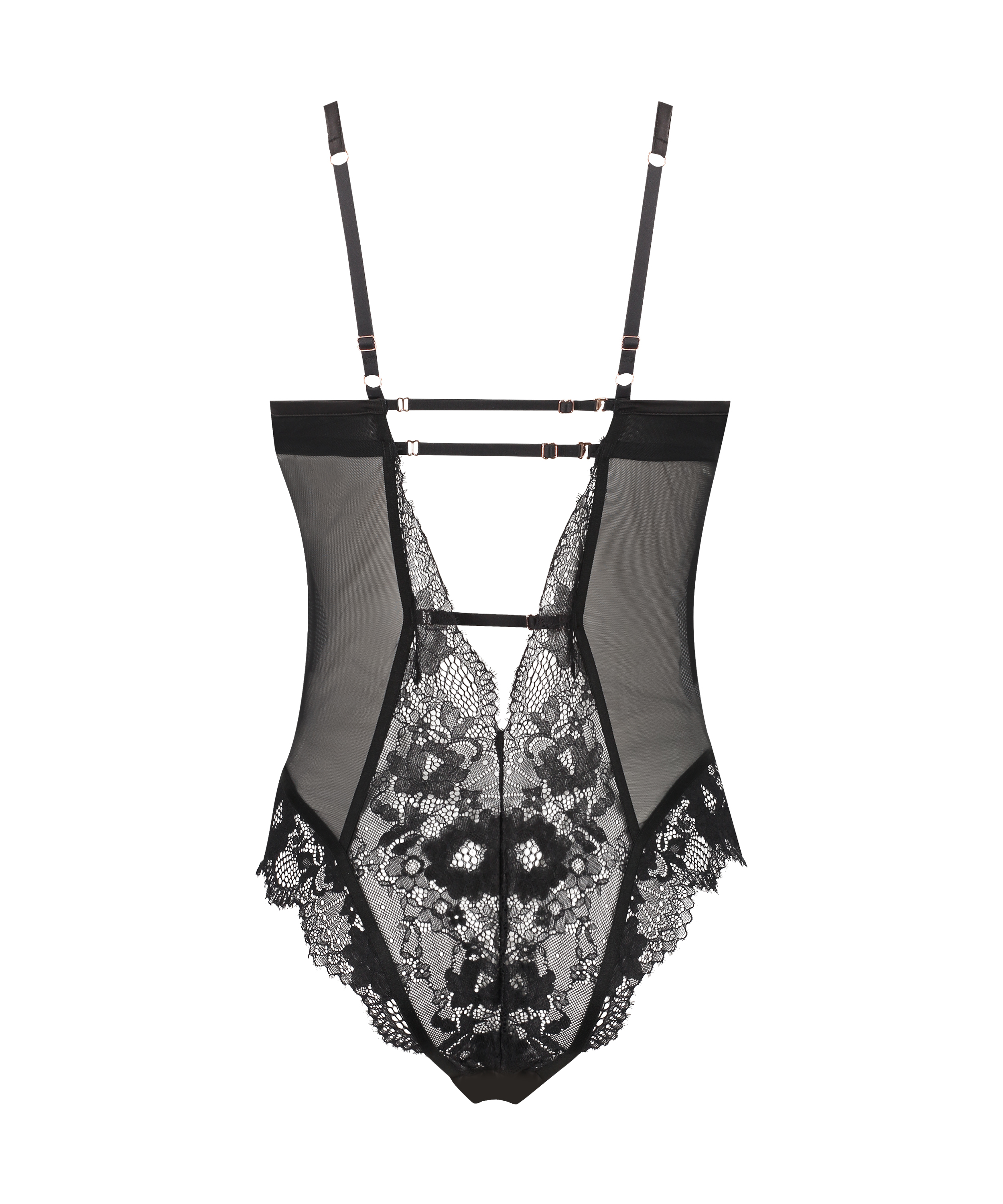 Bodi con aros Gabrielle, Negro, main