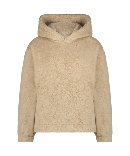 Sudadera con capucha Fleece Snuggle, Beige