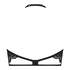Sujetador cuello halter con aros sin relleno Eve, Negro
