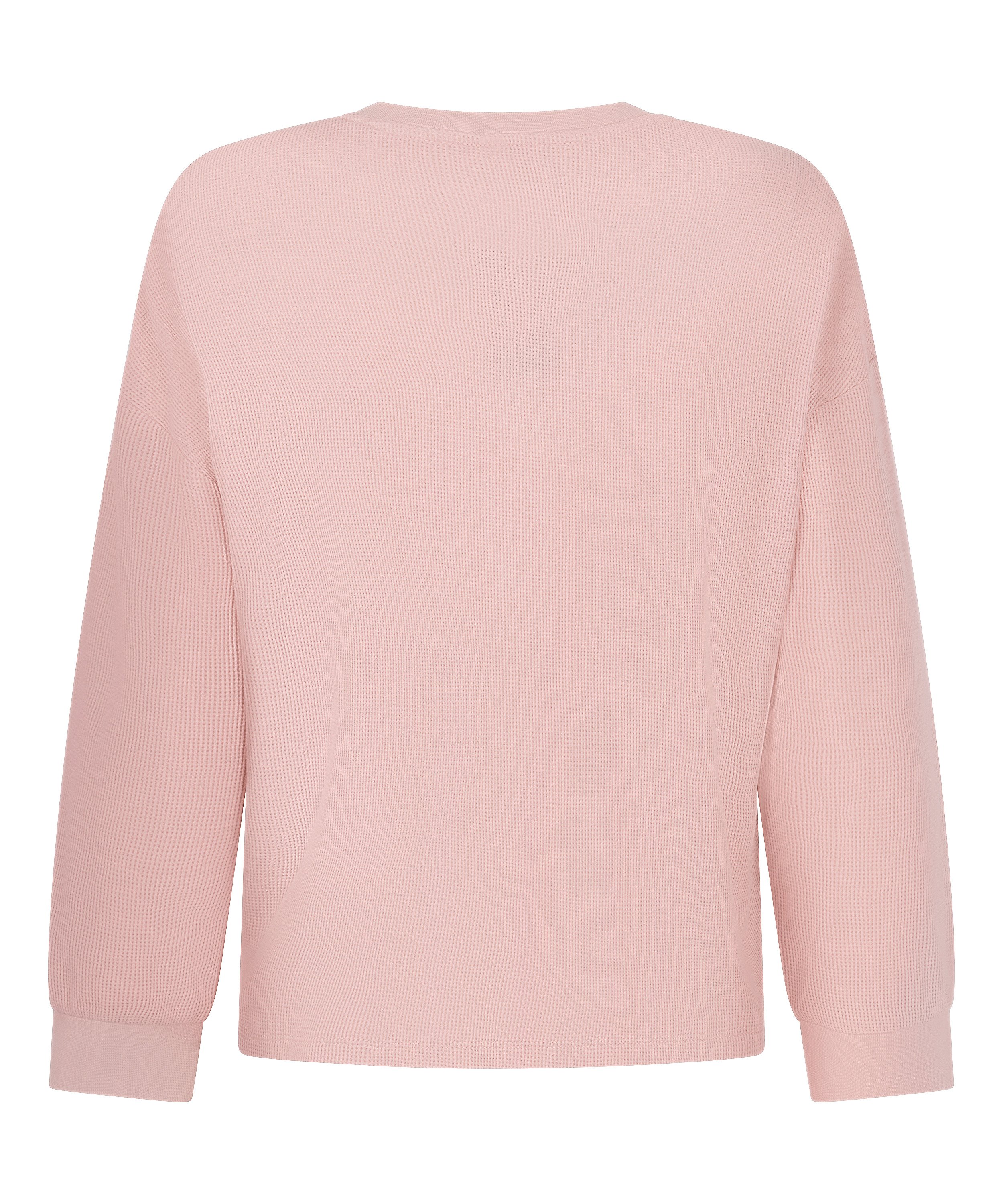 Top Waffle Henley, Rosa, main