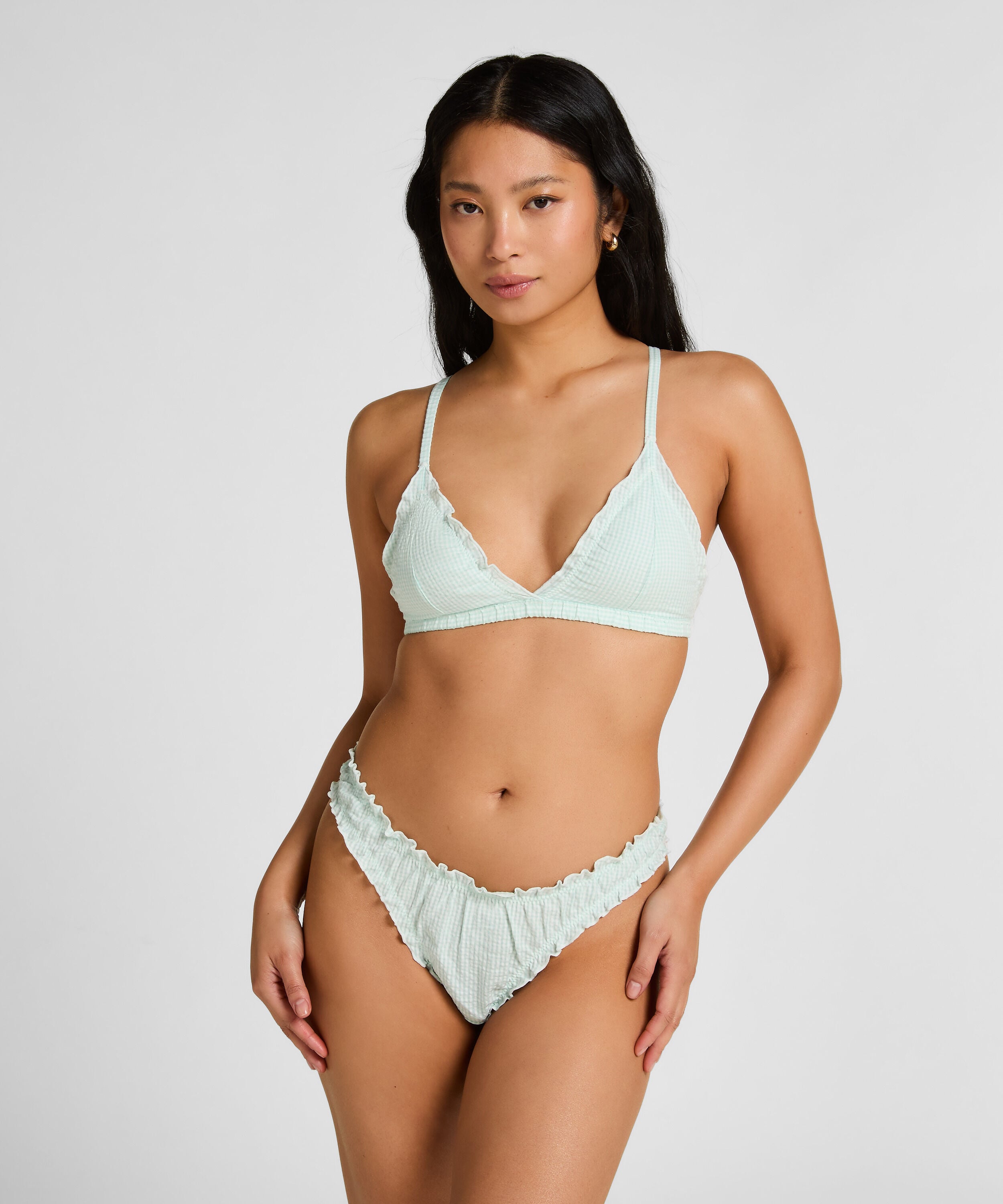 Mia Bralette - Bralette Triangular con Volantes