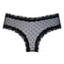 Brasile&ntilde;a en forma de V burn-out mesh, Negro