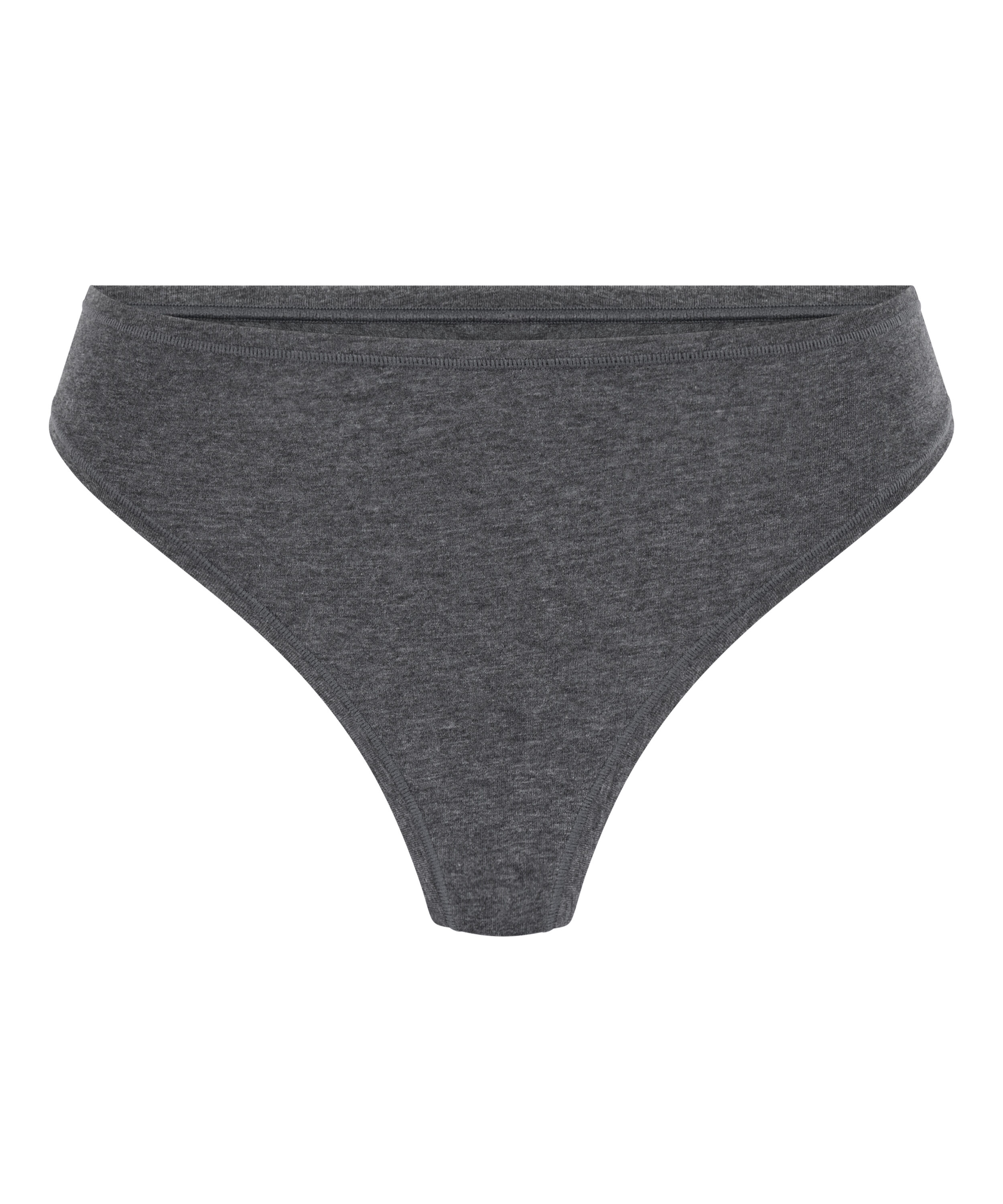 Tanga de algod&oacute;n suave, Gris