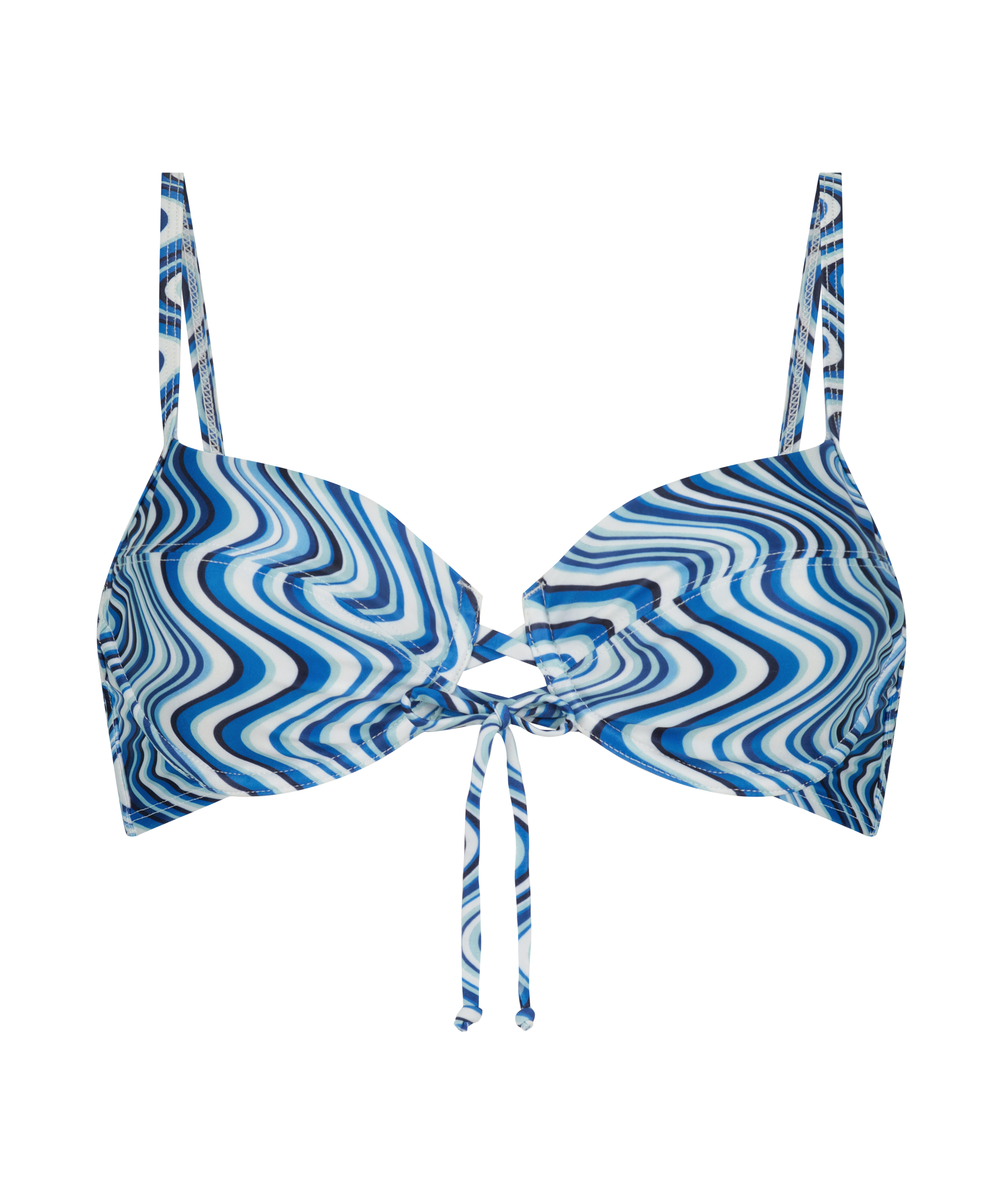 Top de bikini con aros Hvar, Azul, main