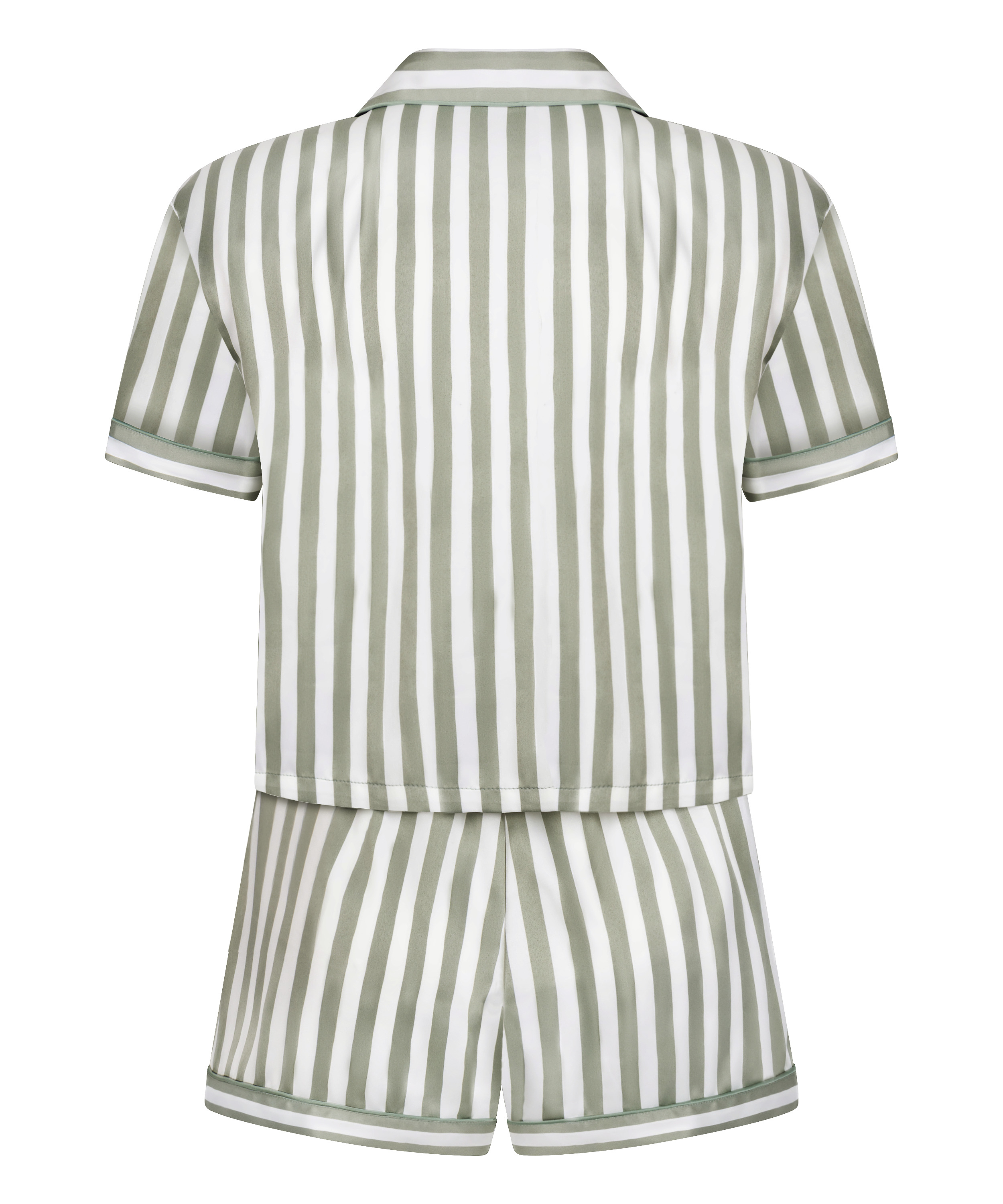 Juego de pijama de sat&eacute;n, Verde, main