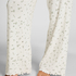 Pyjama Pant Loose Pointelle, Blanco