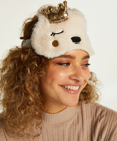 Antifaz para dormir Animal, Beige