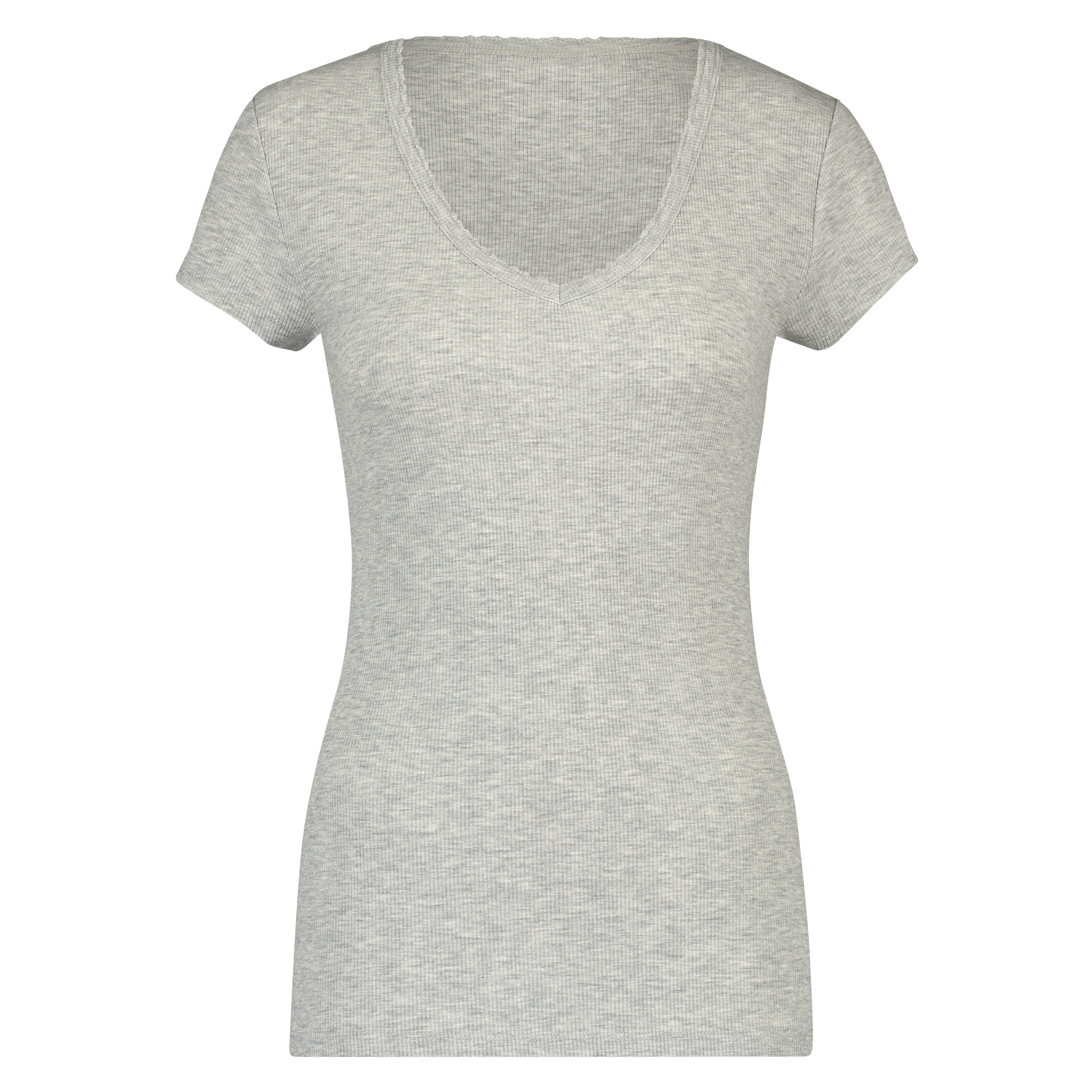 Top de pijama de manga corta., Gris, main