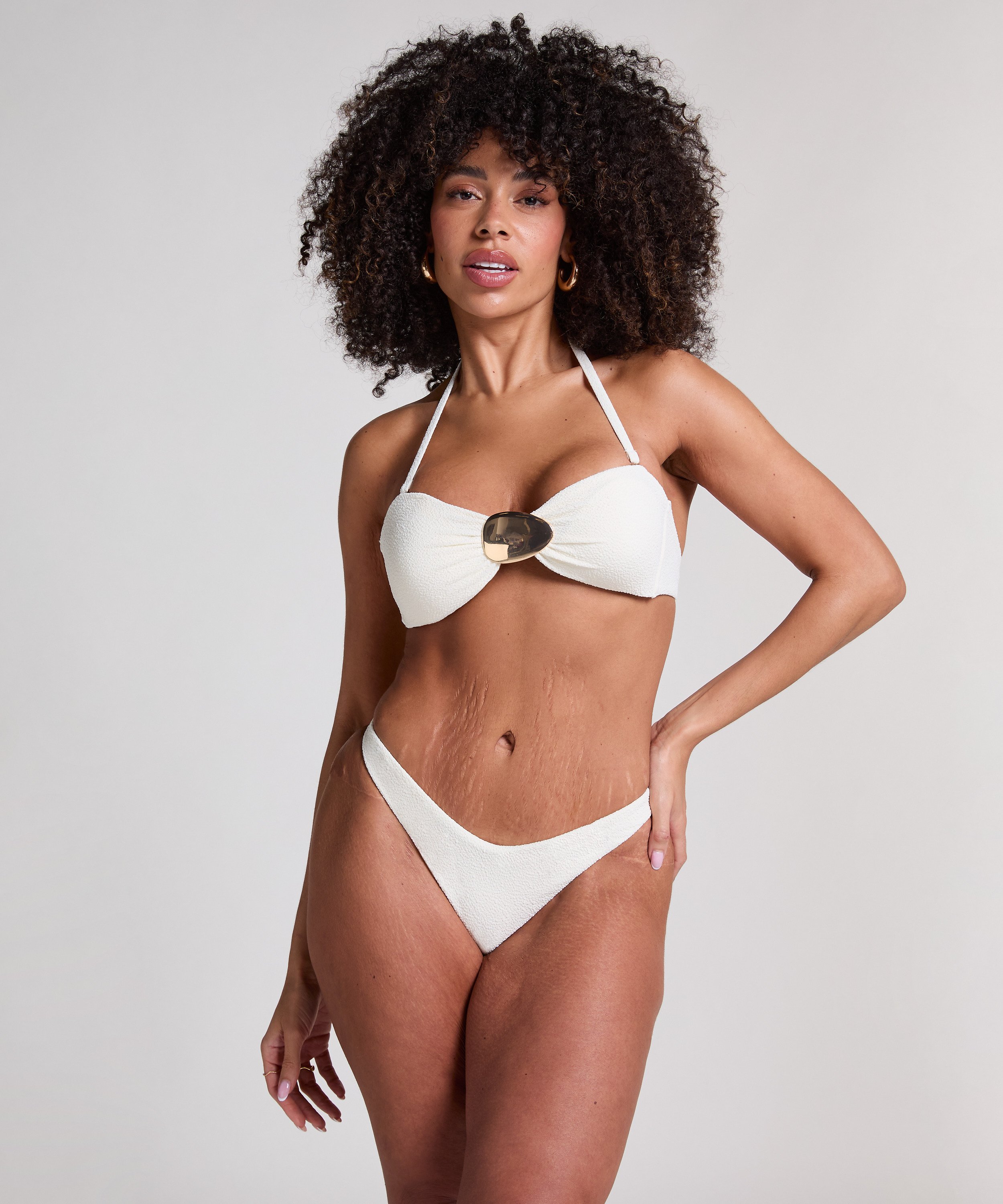 Top de bikini bandeau Cabo, Blanco, main