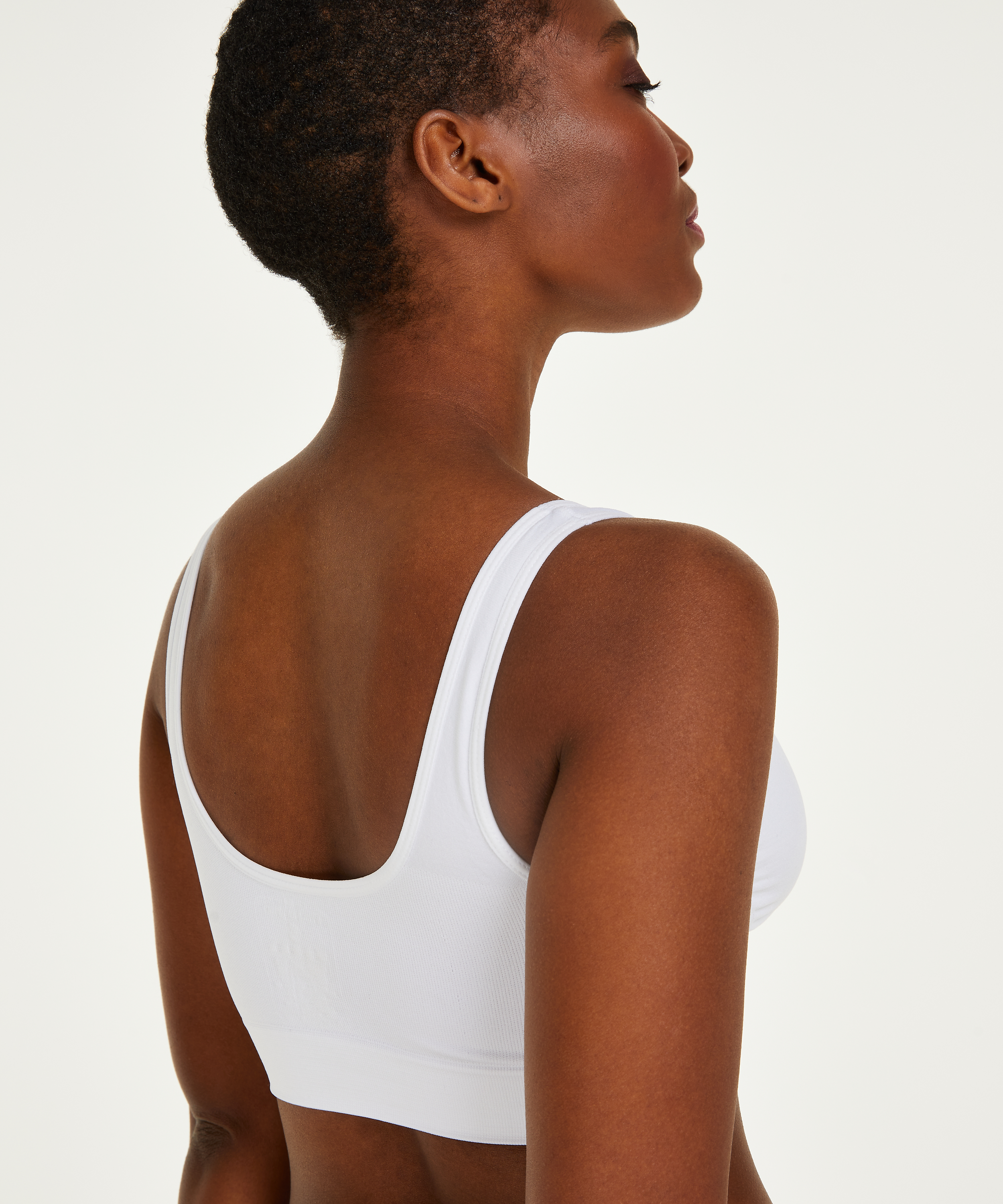 Sujetador de aros básico, Blanco, main