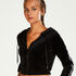 Chaqueta deportiva HKMX  de terciopelo, Negro