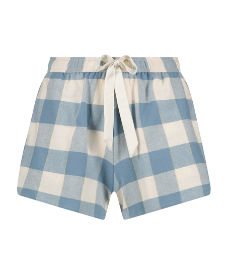 Pantalón corto Twill Check, Azul